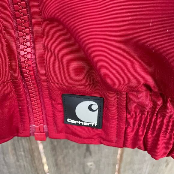 Carhartt Coat Jacket Men's Zip-Up Workwear Red Size XL Canvas Field Durable - Picture 6 of 9